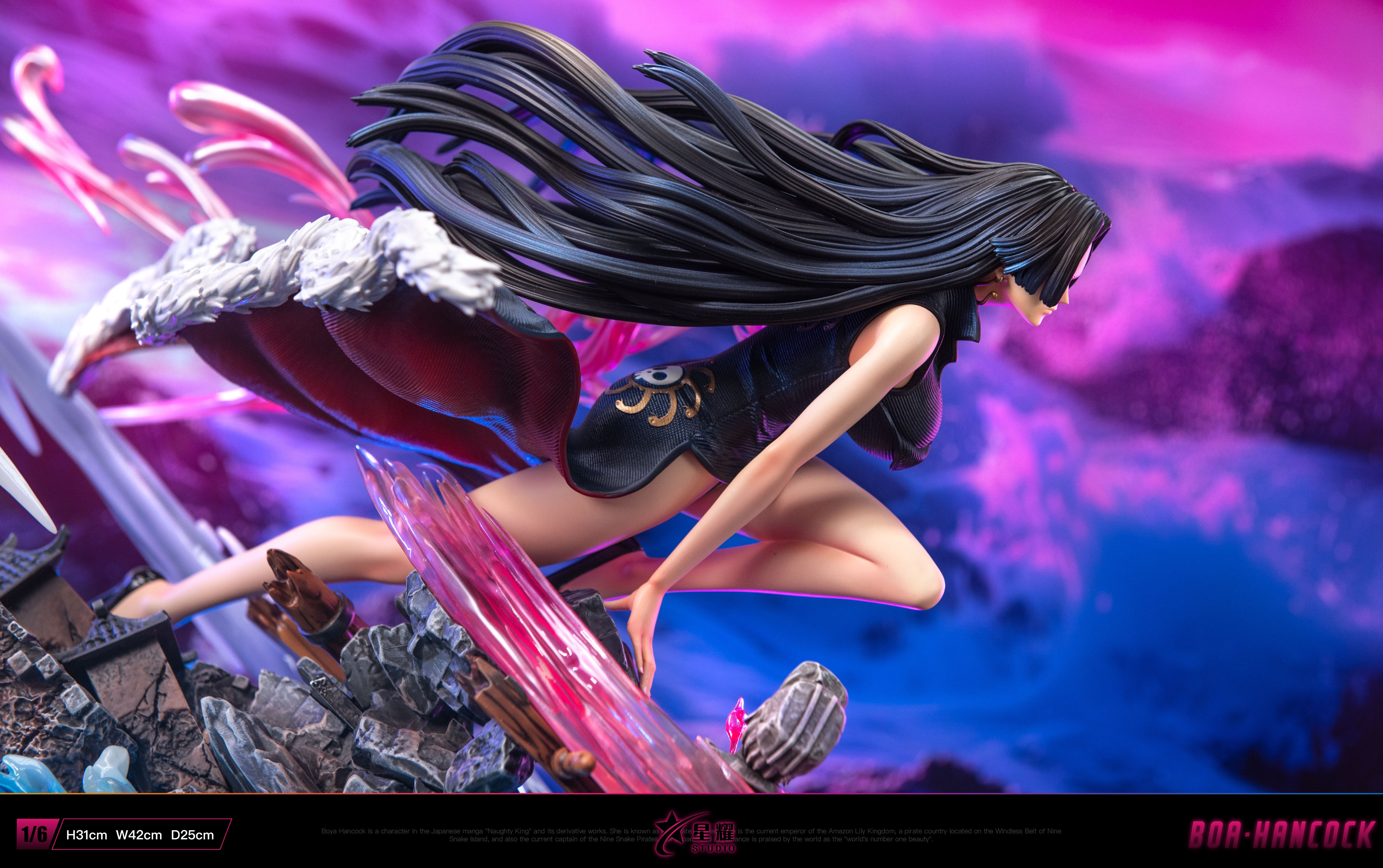 BOA HANCOCK ポリストーンスタチュー V4スケール 046/1000 One Piece - Boa Hancock ICHIBANSHO Art Scale Figure (Devil's
